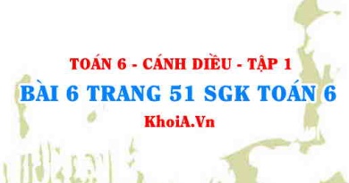 Bài 6 trang 51 SGK Toán 6 tập 1 Cánh Diều